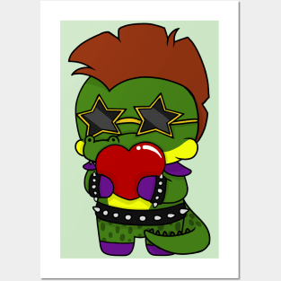 fnaf security breach monty valentine chibi Posters and Art